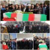 حضور پررنگ جمعی از مسئولین و کارکنان ذوب آهن اصفهان در مراسم تشییع شهید سلیمیان